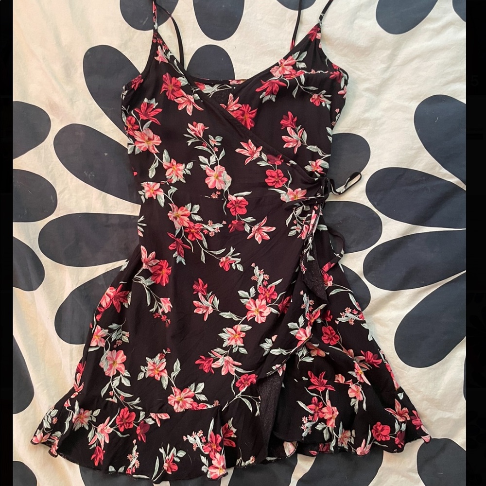 Floral wrap dress